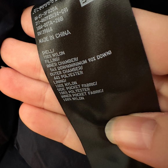 Uniqlo ultra warm hybrid down long coat navy small - Picture 9 of 10